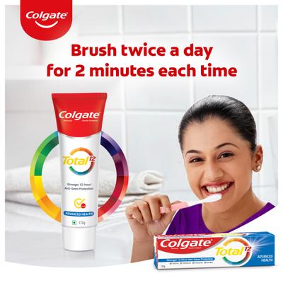 Colgate-Palmolive, Colgate Total Whole Mouth Health, Antibacterial Toothpaste (Advanced Health, Saver Pack of 2) 240 gm - Toothpaste