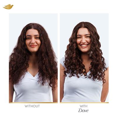 Dove Beautiful Curls Sulphate Free Hydrating Shampoo, No Parabens & Dyes, for Smooth Bouncy Shiny Curls Hair 380ml - Shampoos