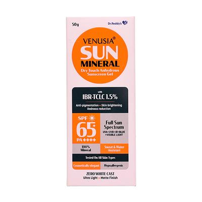 VENUSIA SUN MINERAL SPF 65+ PA ++++ UVA+UVB+IR Sunscreen Gel 50g - Sun Protectors-Emo