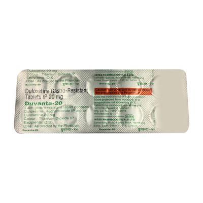 Duvanta 20mg Tablet 10'S - Depression-Ant