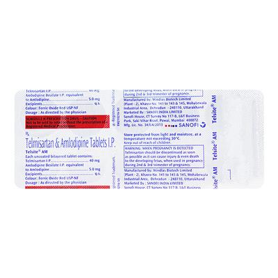 Telsite AM Tablet 10'S - Hypertension-Ang