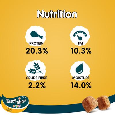 Pedigree Tasty Minis Puppy - Chicken Flavour 125 gm - Petfood