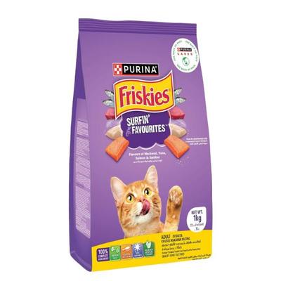 Nestle Purina Friskies Surfin Favourites Cat Food 1 kg - Petfood