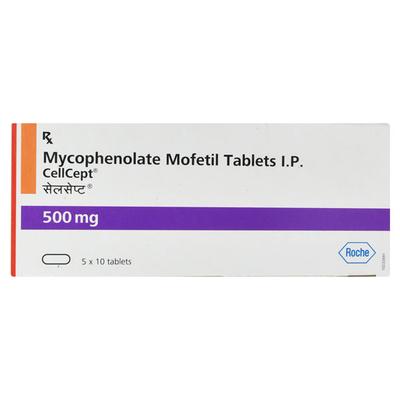 Cellcept 500 Tablet 10's - Immune Suppression