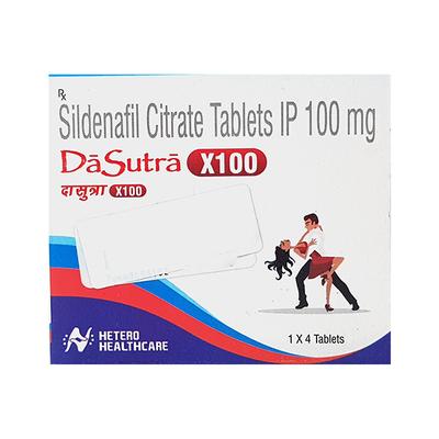 DA SUTRA X 100 Tablet 4's - Impotence/Erectile Dysfunction (Ed)