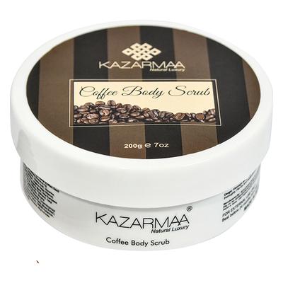 Kazarmaa Anti-Cellulite Coffee Body Scrub with Shea Butter, Coconut Oil and Walnut Shell 250 gm - Scrubs & Exfoliants