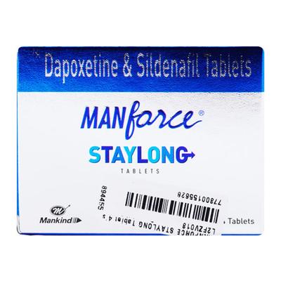 MANFORCE STAYLONG Tablet 4's - Impotence/Erectile Dysfunction (Ed)