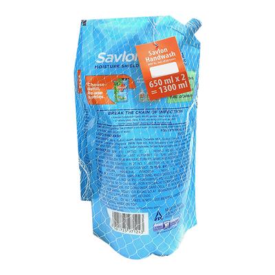 Savlon Moisture Shield Hand Wash - Refill Pack 650 ml (Buy 1 Get 1 Free) - Hand Wash & Soaps