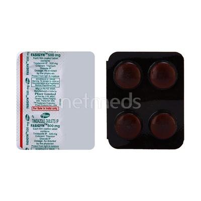 Fasigyn 500mg Tablet 4'S - Bacterial Infections-OAB