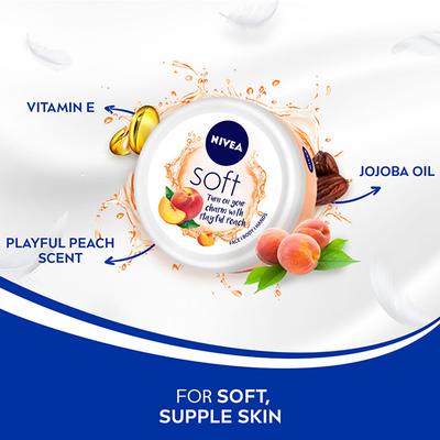 Nivea Soft Playful Peach Cream 100 ml - Lotions & Creams