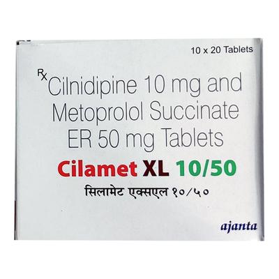 CILAMET XL 10/50 Tablet 20's - Hypertension-Cal