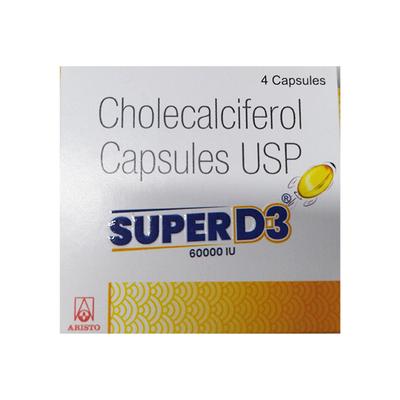 SUPER D3 60000iu Capsule 4's - Supplements-Vam