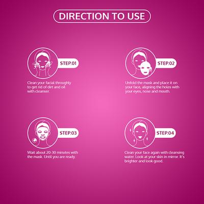 Gemblue Biocare Rose Facial Sheet Mask 20 ml - Sheet Masks