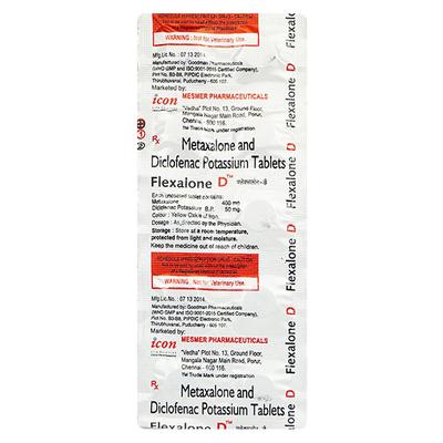 Flexalone D Tablet 10'S - Muscle Cramps/Spasticity-Mus