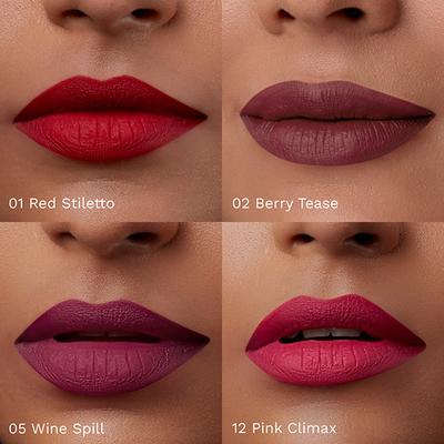 Pilgrim Bold Mistress Matte Mini Liquid Lipstick 4 in 1 Pack Smudgeproof, Hydrating & Lightweight 4 ml - Liquid Lipsticks