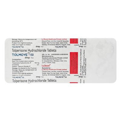 Tolmove 150mg Tablet 10'S - Muscle Cramps/Spasticity-Mus