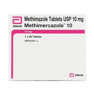 METHIMERCAZOLE 10mg Tablet 30's - Hyperthyroidism-Ant