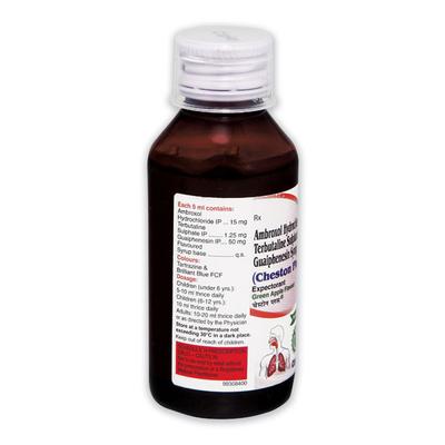 Cheston Plus Sugar Free Green Apple Flavour Expectorant 100ml - Cough And Cold-Cou