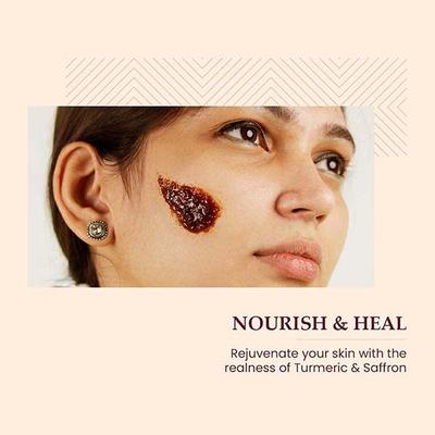 Mother Sparsh Turmeric Healing Ubtan Face Mask For Dark Spots & Radiant Complexion 50 gm - Face Packs