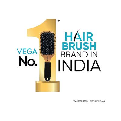 Vega Cushion Hair Brush for Men and Women for Straightening and Grooming (E33-CB) 83 gm - Hair Brushes