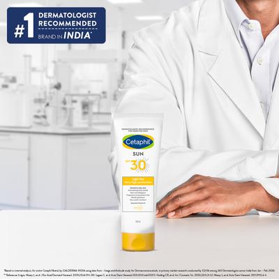 Cetaphil Sun SPF 30 Face and Body Light Gel - Sensitive/Oily Skin 100 ml - Body Sunscreen