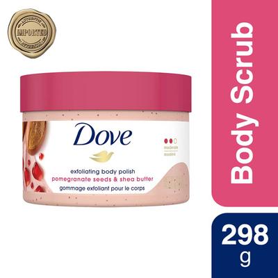 Dove Exfoliating Body Polish With Pomegranate Seeds And Shea Butter 298 gm - Scrubs & Exfoliants