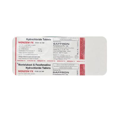 Monzem FX 10/120mg Tablet 10'S - Allergies-Ant