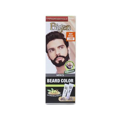 Bigen Men's Beard Color - B103 Brown(40gm+40gm) 2's - Beard Colour