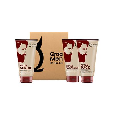 Qraa Men De-Tan Kit for Instant Tan Removal for Men 1's - Face Washes