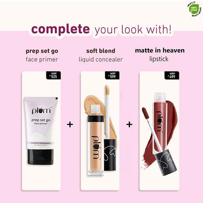 Plum Cheek-A-Boo Matte Blush Highly Pigmented Matte Finish 122 - Rose On You 4.5 gm - Blushes
