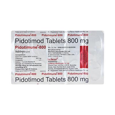 PIDOTIMUNE 800mg Tablet 10's - Vaccines