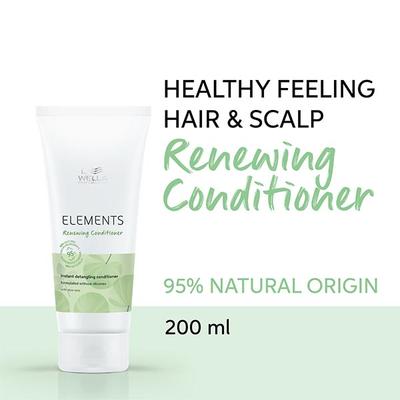 Wella Professionals Elements Gentle Renewing Conditioner-Instant Detangling For All Hair Types 200 ml - Conditioners