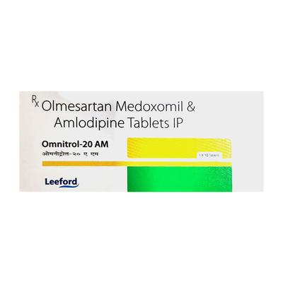 OMNITROL 20 AM Tablet 10's - Hypertension-Ana
