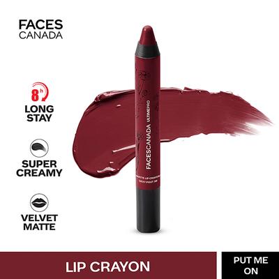 Faces Canada Ultime Pro Matte Lip Crayon Put Me On 13 2.8 Gm - Lip Crayons