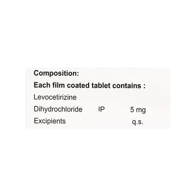 Lecet 5mg Tablet 10'S - Allergies-Ant