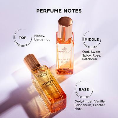 Bella Vita Organic Honey Oud Eau De Perfume Unisex 20 ml - Women Perfumes (Edt/Edp)