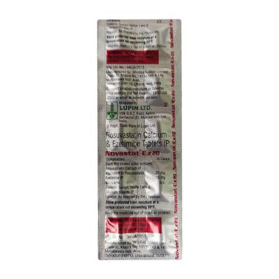 NOVASTAT EZ 20 Tablet 10's - High Cholesterol-Dys