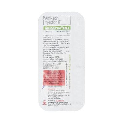 Mikacin 100mg Injection 2ml - Bacterial Infections-Ami