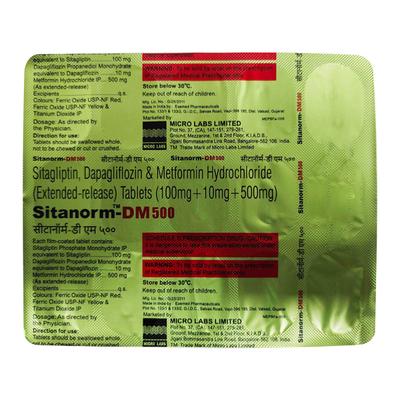 SITANORM DM 500 Tablet 15's - Diabetes-Ant