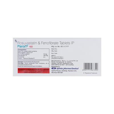 PLAROS F Tablet 10's - High Cholesterol-Dys
