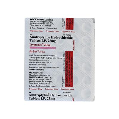 Tryptomer 25mg Tablet 30'S - Depression-Ant