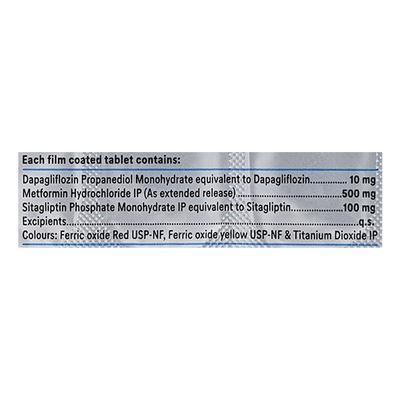 DAPLO SM 500 Tablet 10's - Diabetes-Ant