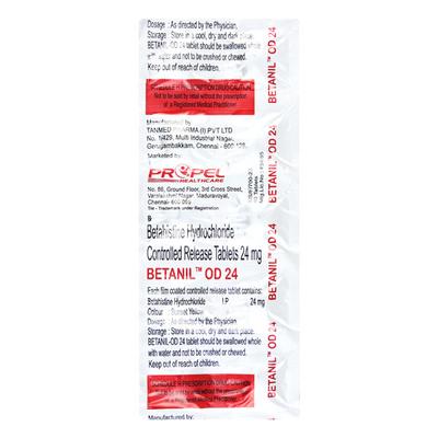 BETANIL OD 24 Tablet 10's - Vertigo-Ant