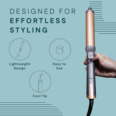 Winston Hair Curler Tong with Adjustable Heat Setting with Ceramic Coating Plate 500 gm - Multi-Stylers