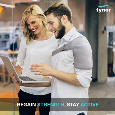 Tynor Cure Shoulder Support (Neoprene) (26 inches - 36 inches) (One Size Fits All) (J 14) - Abdomen/Neck/Arm/Elbow Supports