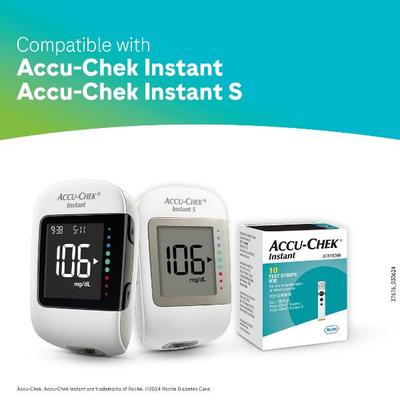 Accu-Chek Instant Blood Glucose Test Strips 10's - Blood Glucose Monitors/Test Strips