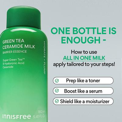 Innisfree Green Tea Ceramide Milky Toner 90 ml - Toners