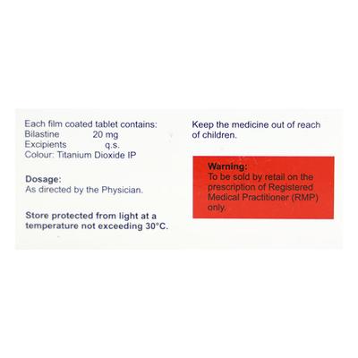 BILAMBIC 20 Tablet 10's - Allergies-Ant