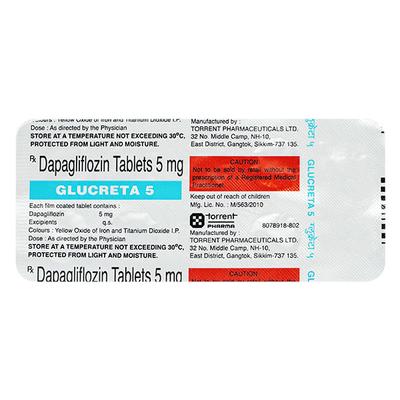 GLUCRETA 5 Tablet 10's - Diabetes-Ant