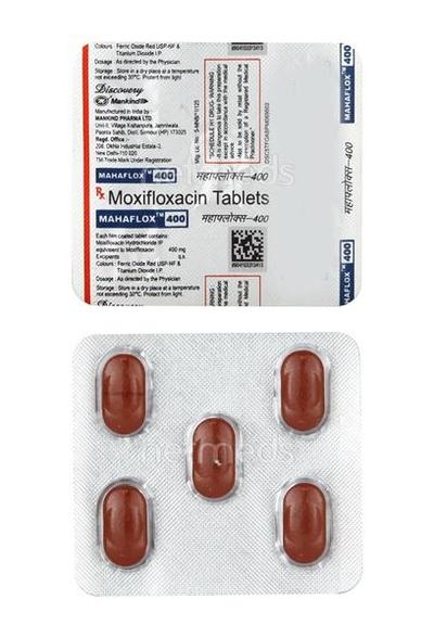 Mahaflox 400mg Tablet 5'S - Bacterial Infections-Qui